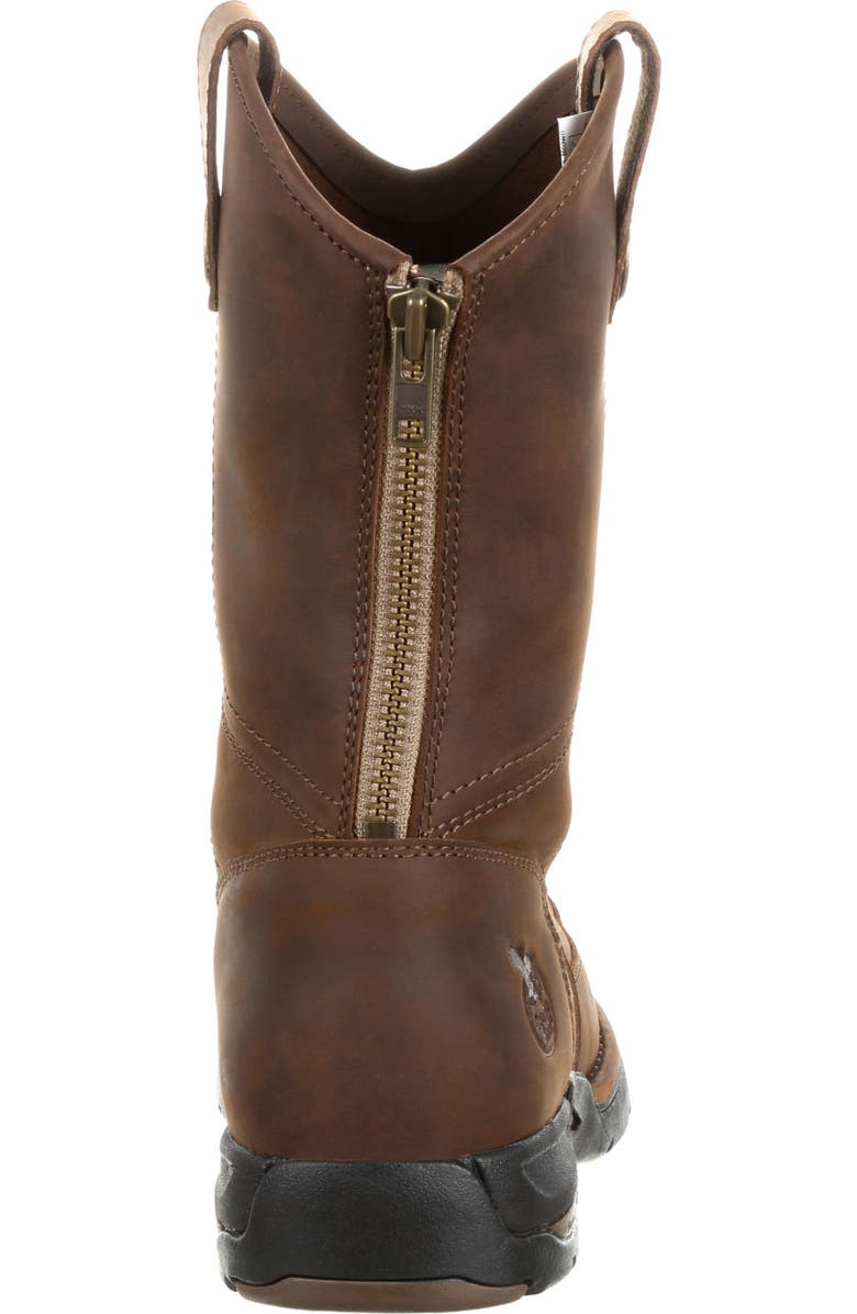 Georgia Boot Pullon Work Boot, Alternate, color, Dark Brown