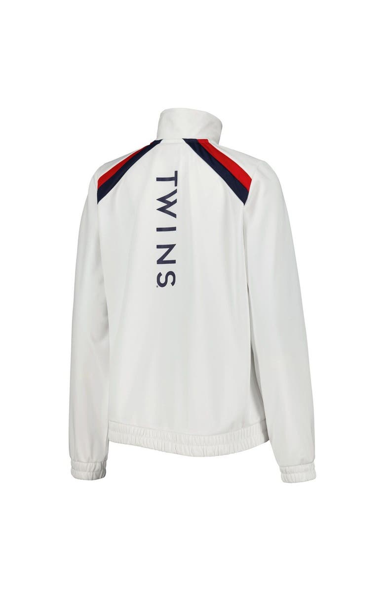 G-III 4HER BY CARL BANKS Women's G-III 4Her by Carl Banks White Minnesota Twins Red Flag Full-Zip Track Jacket, Alternate, color, White