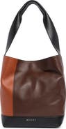 Marni Small Pod 2.0 Colorblock Lambskin Leather Tote