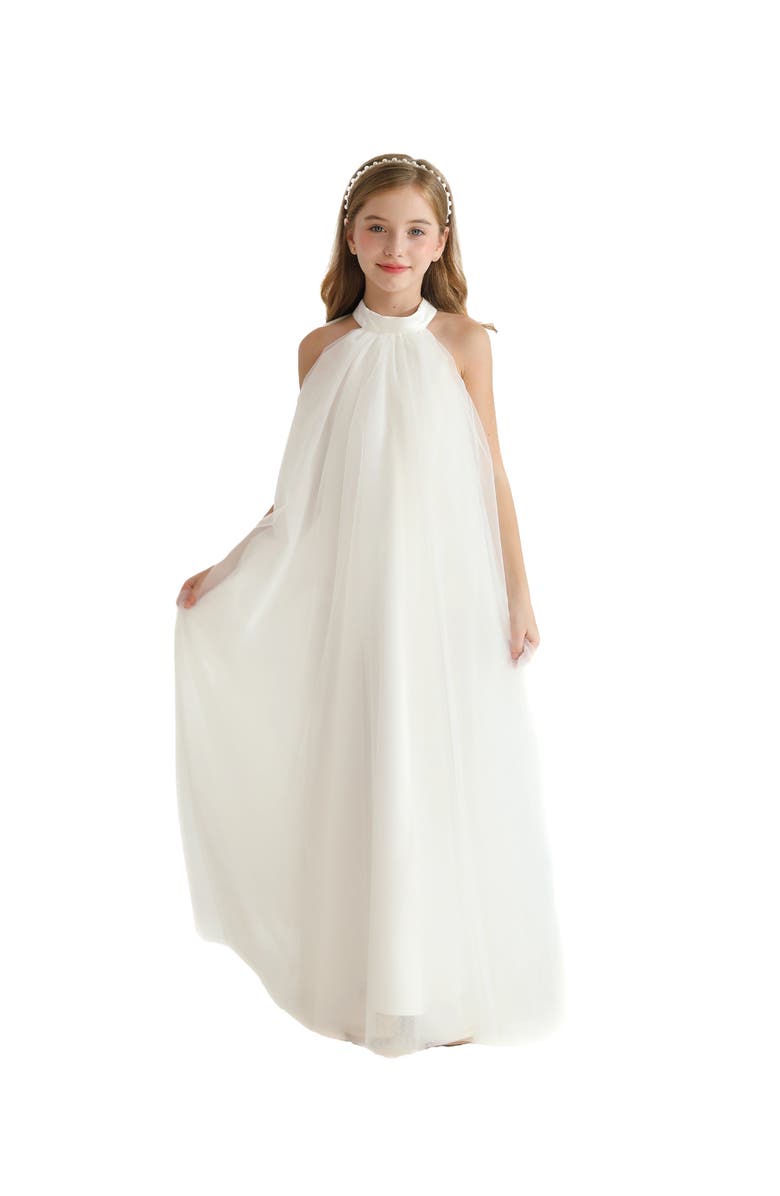 Tulleen Ocala Dress, Main, color, White