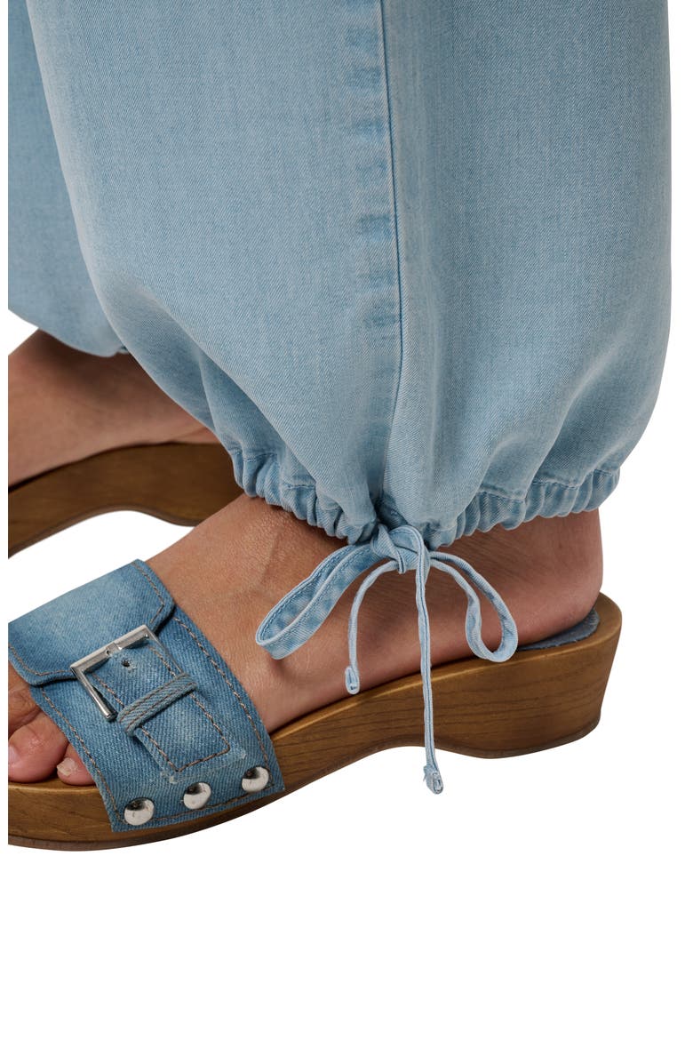 Tie Cuff Chambray Joggers, Alternate, color, VINTAGE LIGHT WASH