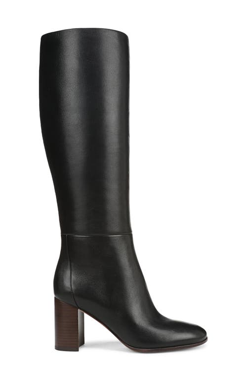 Vince Leather Block-heel Knee Boots In Multi