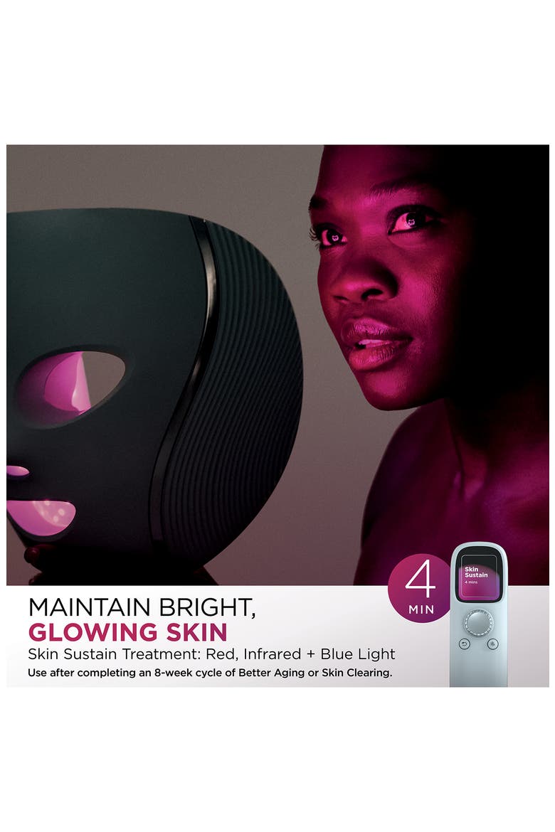 CryoGlow Under-Eye Cooling + LED Anti-Aging Skin Clearing Face Mask, Alternate, color, BLUE FROST