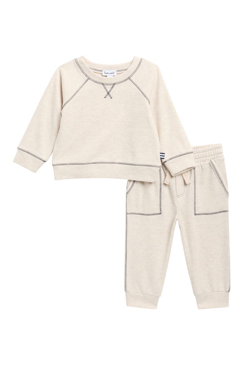 Canyon Cutie Sweatshirt & Joggers Set, Main, color, OAT HEATHER