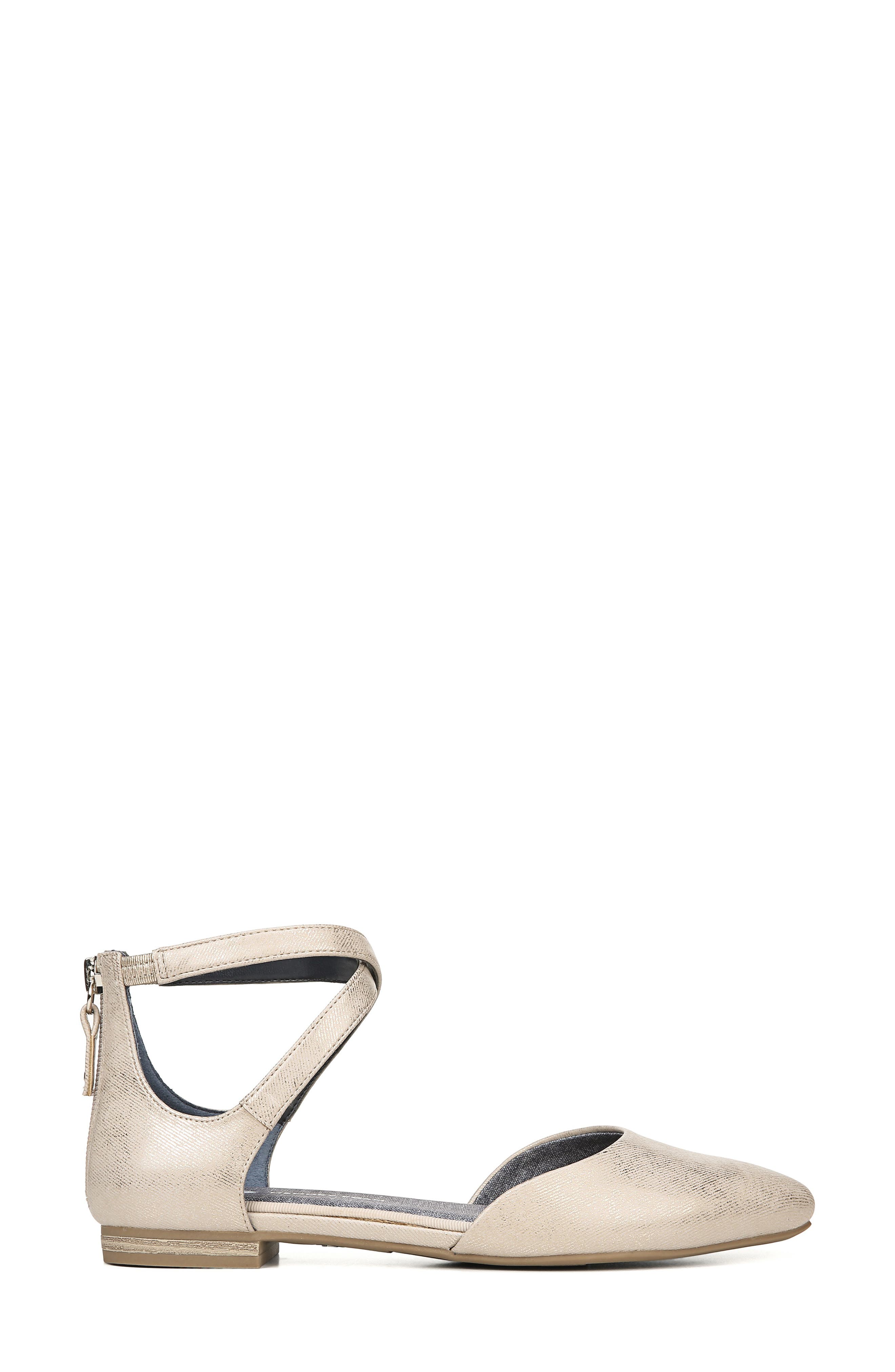 Adjustify Flat, Alternate, color, BEIGE FAUX LEATHER