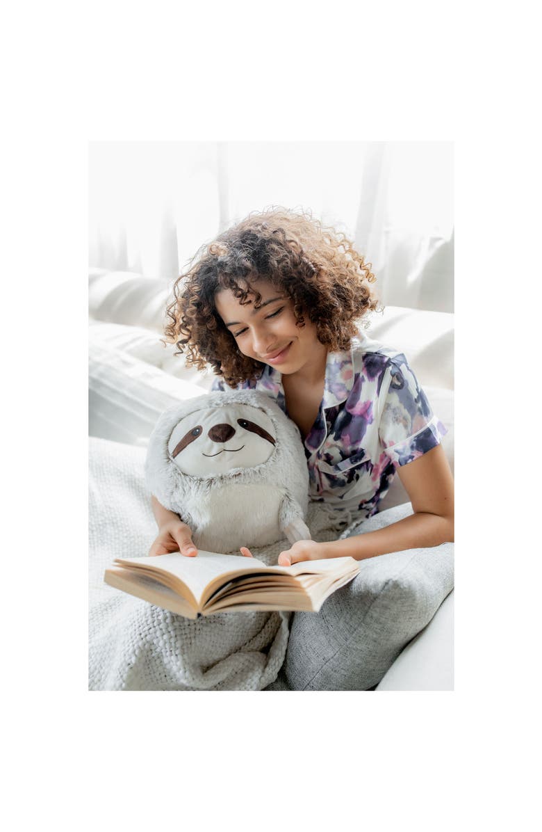 Warmies Supersized Sloth Hand Warmer Plush Toy, Alternate, color, Light Brown