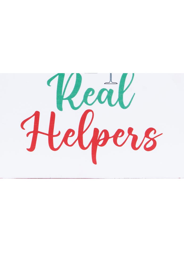 Santa's Real Helpers Shelf Block, Alternate, color, Green