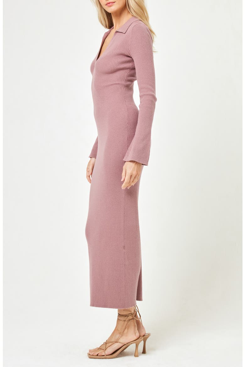 San Clemente Long Sleeve Cover-Up Maxi Dress, Alternate, color, SMOKY QUARTZ