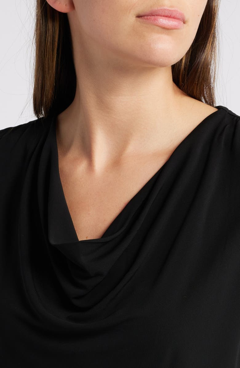 BOSS Eseyana Cowl Neck Top, Alternate, color, Black