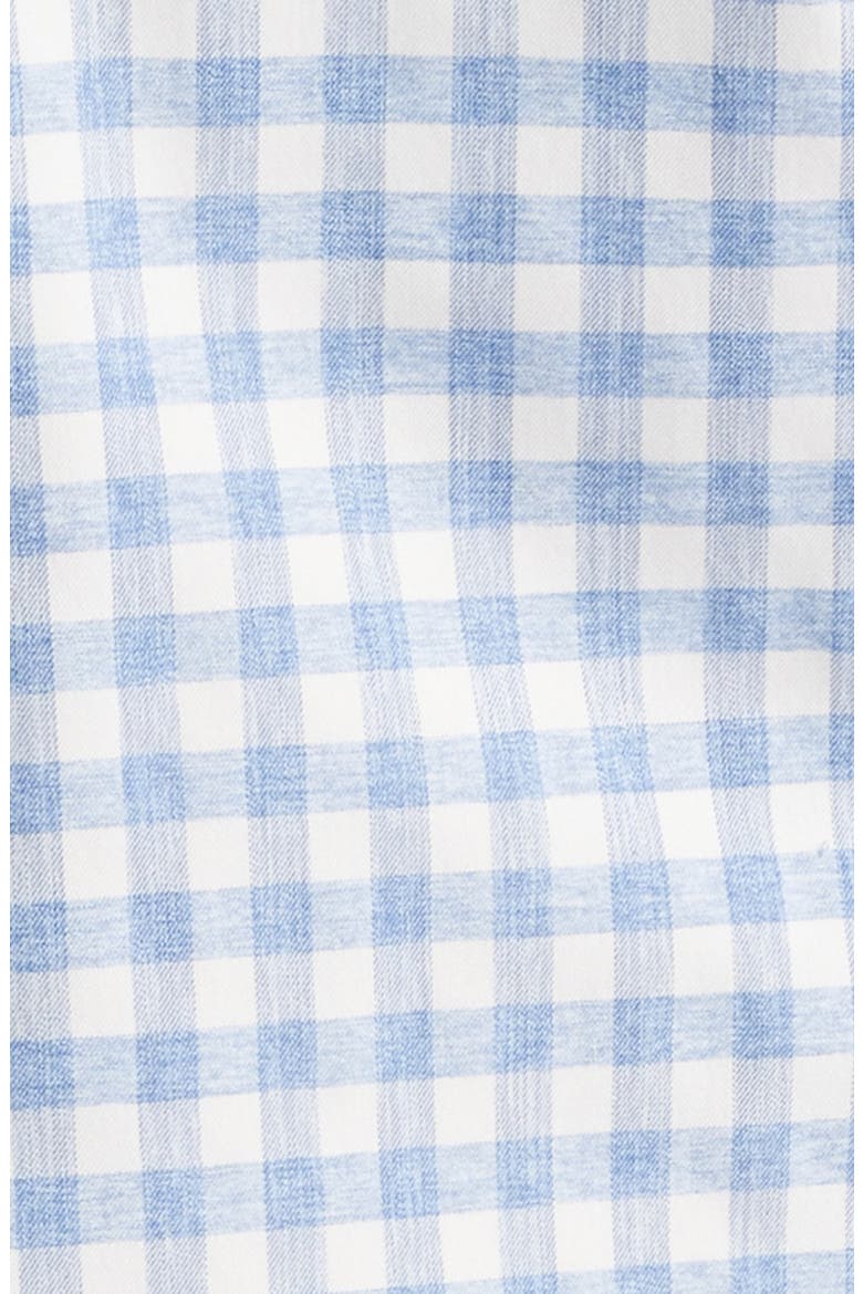 Mélange Check Stretch Button-Down Shirt, Alternate, color, BLUE