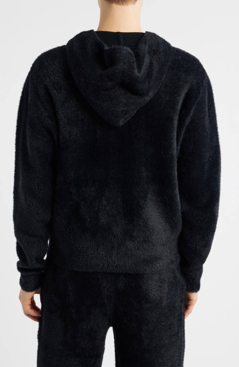 Billionaire Boys Club BB Fuzz Zip Hoodie, Alternate, color, Black