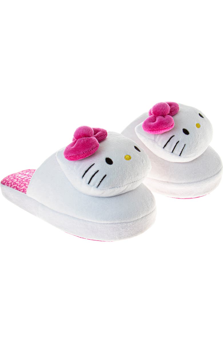 JOSMO Kids' Hello Kitty<sup>®</sup> Dual Size Slipper, Main, color, White/ Fuchsia