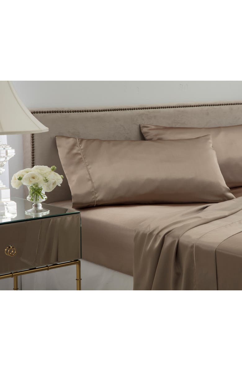 Martex Elegance Satin Pillowcases, Alternate, color, Champagne