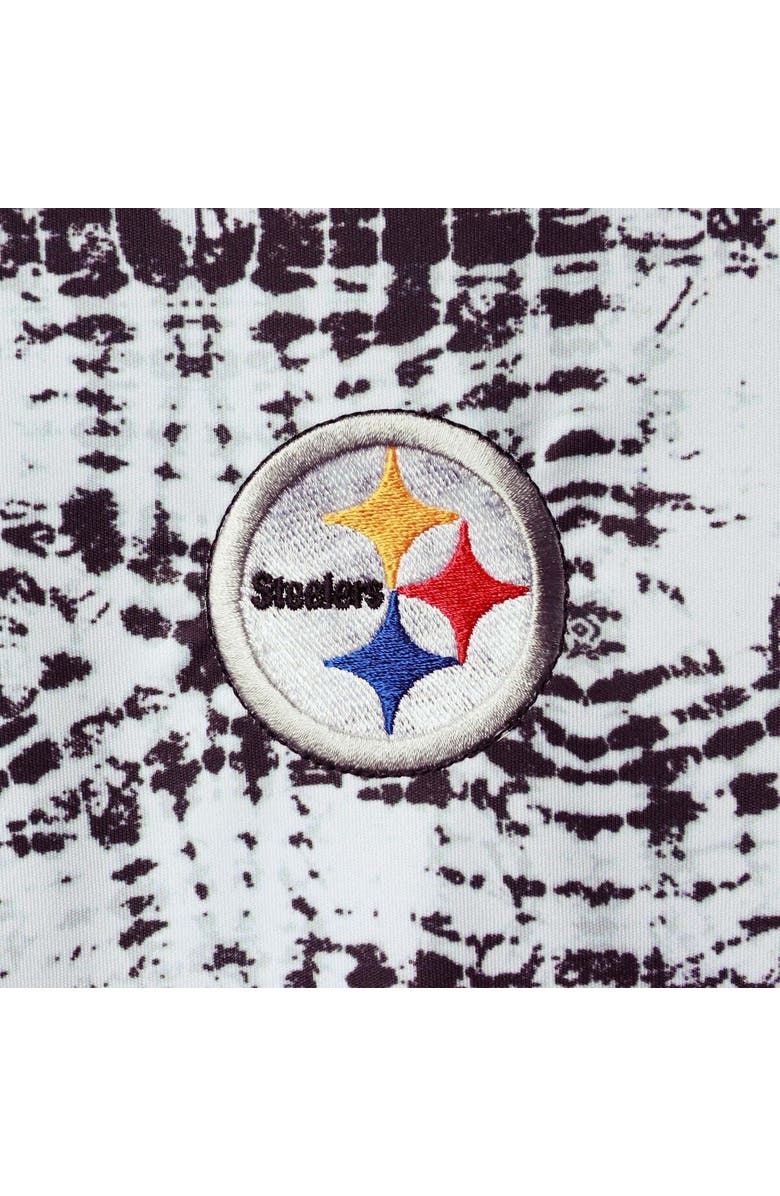 ANTIGUA Men's Antigua Black Pittsburgh Steelers Vivid Polo, Alternate, color,