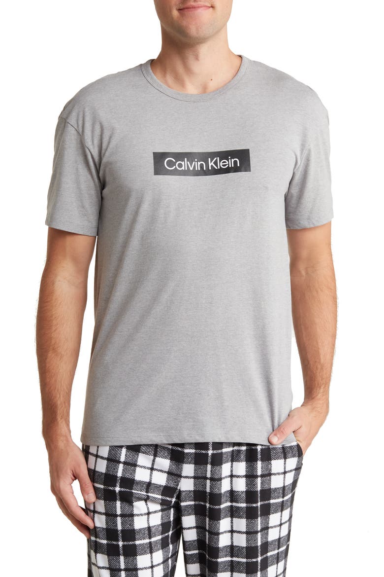 Logo Graphic Tee, Main, color, WOLF GREY HEATHER