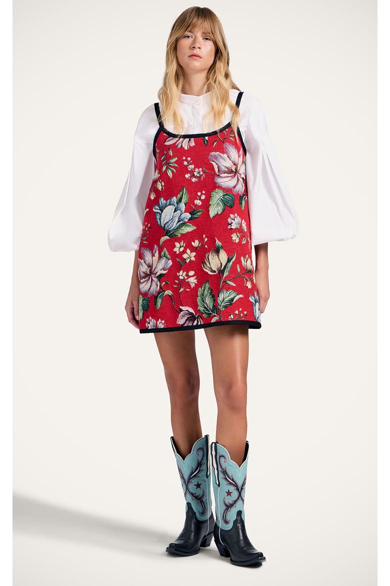 Sedgewick Dress, Main, color, Honolulu Jacquard Red