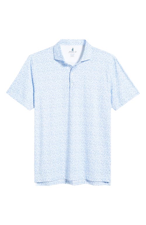 Johnnie-o Marietta Featherweight Prep-formance Jersey Polo In Blue