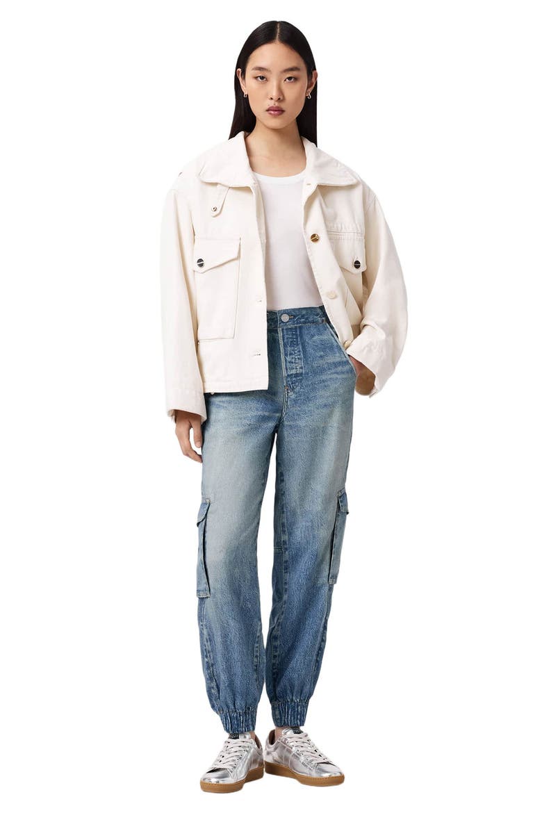 Selma Cargo Jeans, Alternate, color, ILLUSION INDIGO