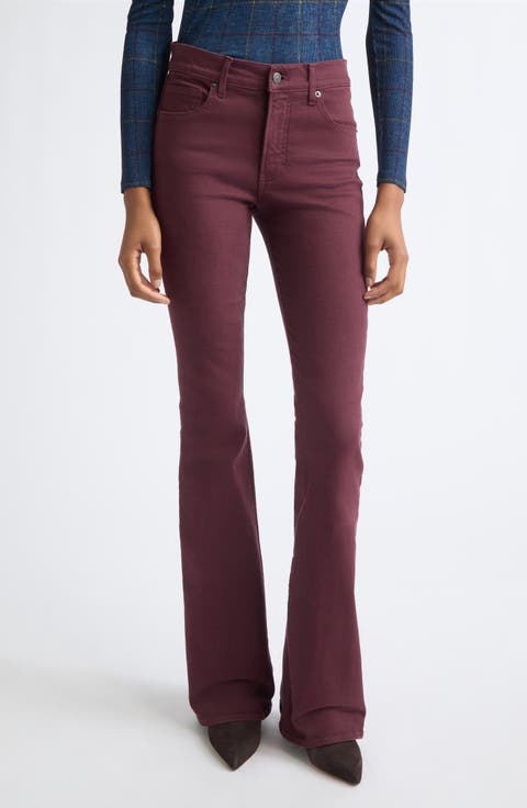 Beverly Mid Rise Skinny Flare Jeans