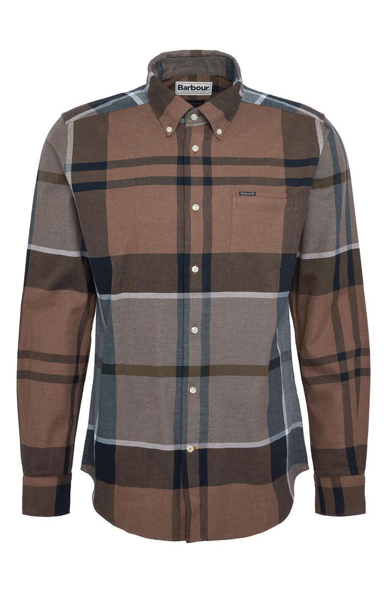 Barbour Dunoon Plaid Slim Fit Button-Down Shirt, Alternate, color, 