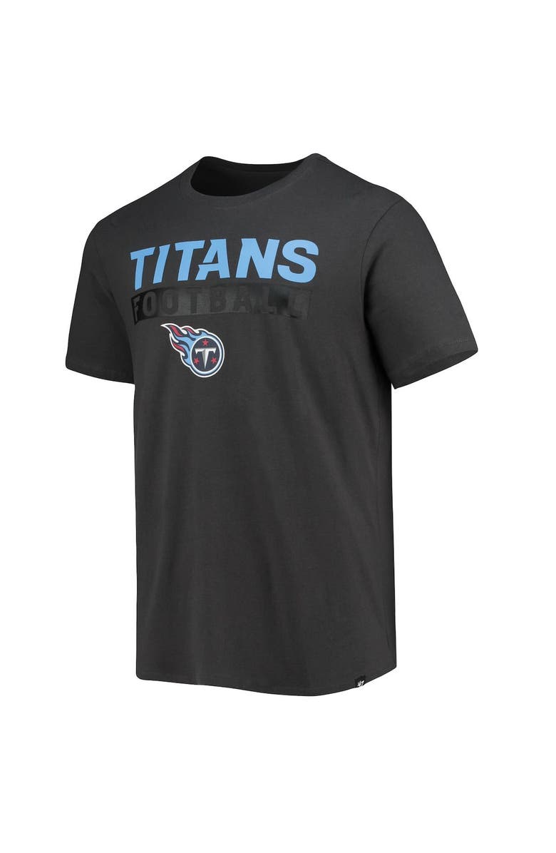 '47 Men's '47 Charcoal Tennessee Titans Dark Ops Super Rival T-Shirt, Alternate, color, Charcoal