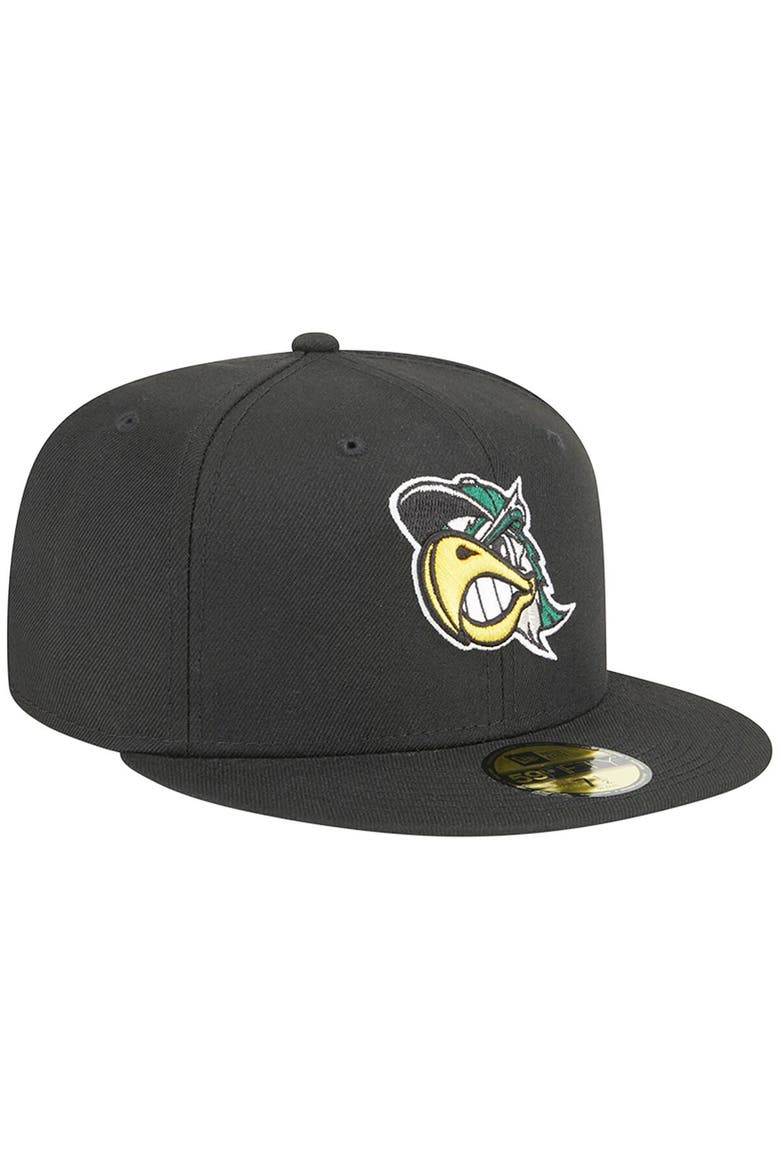 Men's New Era Black South Bend Cubs Theme Nights South Bend Silver Hawks  59FIFTY Fitted Hat, Alternate, color, Black