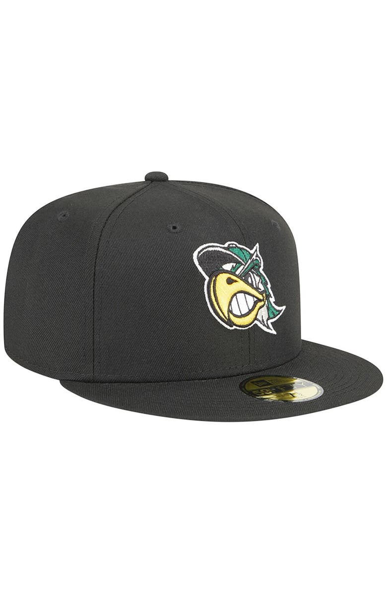New Era Men's New Era Black South Bend Cubs Theme Nights South Bend Silver Hawks 59FIFTY Fitted Hat, Alternate, color,