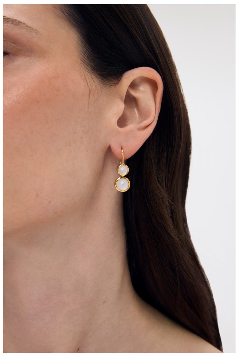 Monterey Droplet Earrings, Alternate, color, IRIDESCENT PEARL/ GOLD