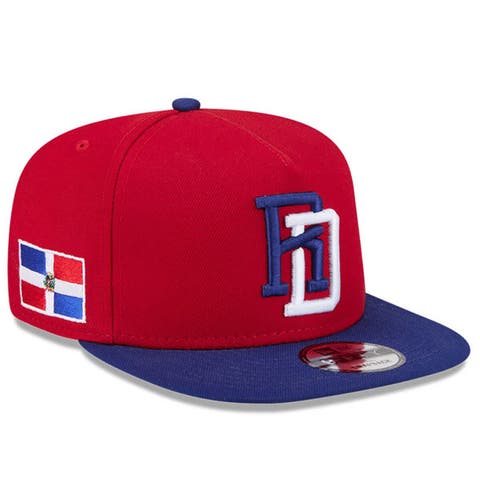 Men's New Era  Red/Blue Dominican Republic Baseball 2026 World Baseball Classic 9FIFTY A-Frame Snapback Hat