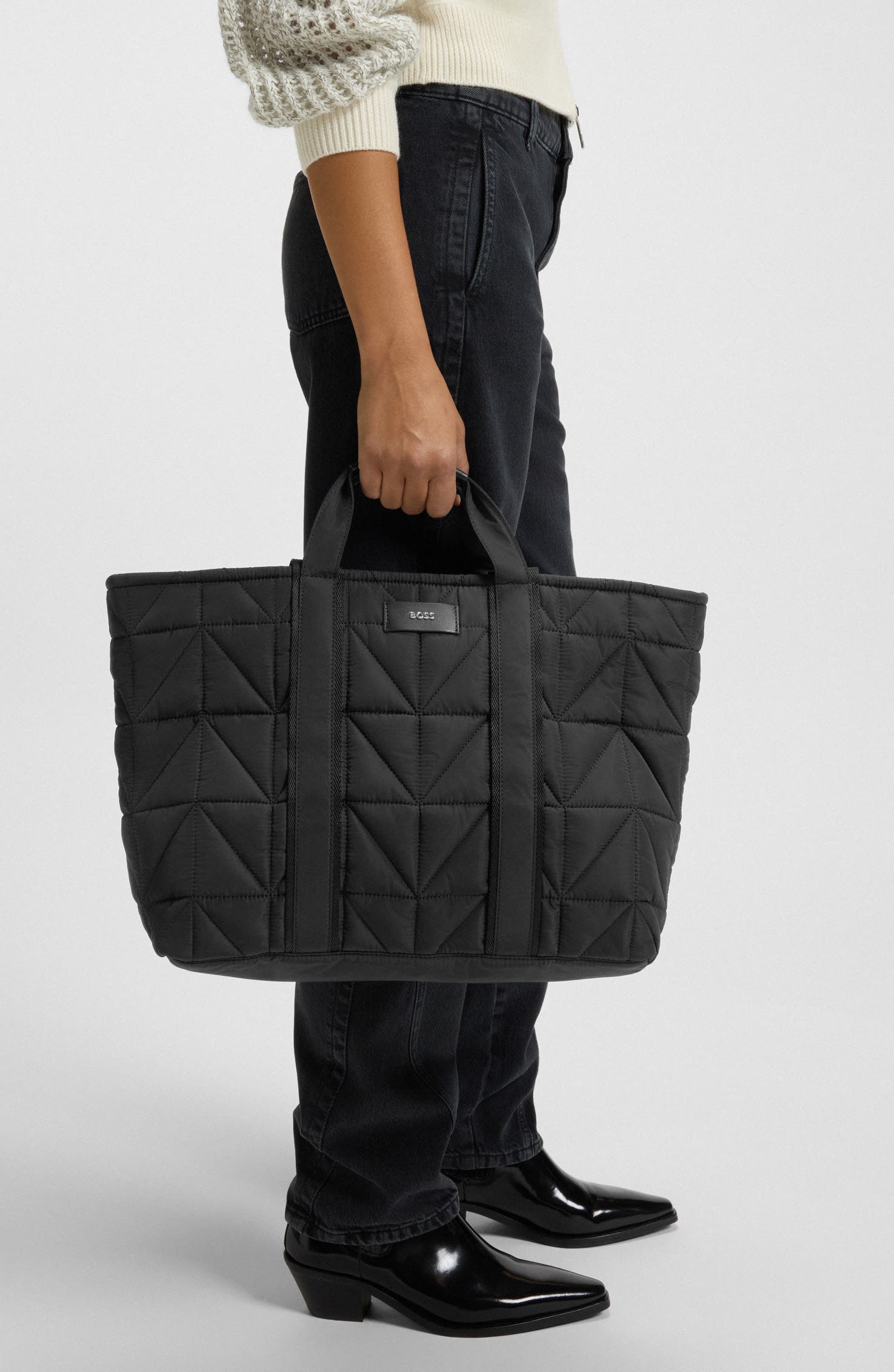 HUGO Palmah NY Quilted Tote, Alternate, color, 