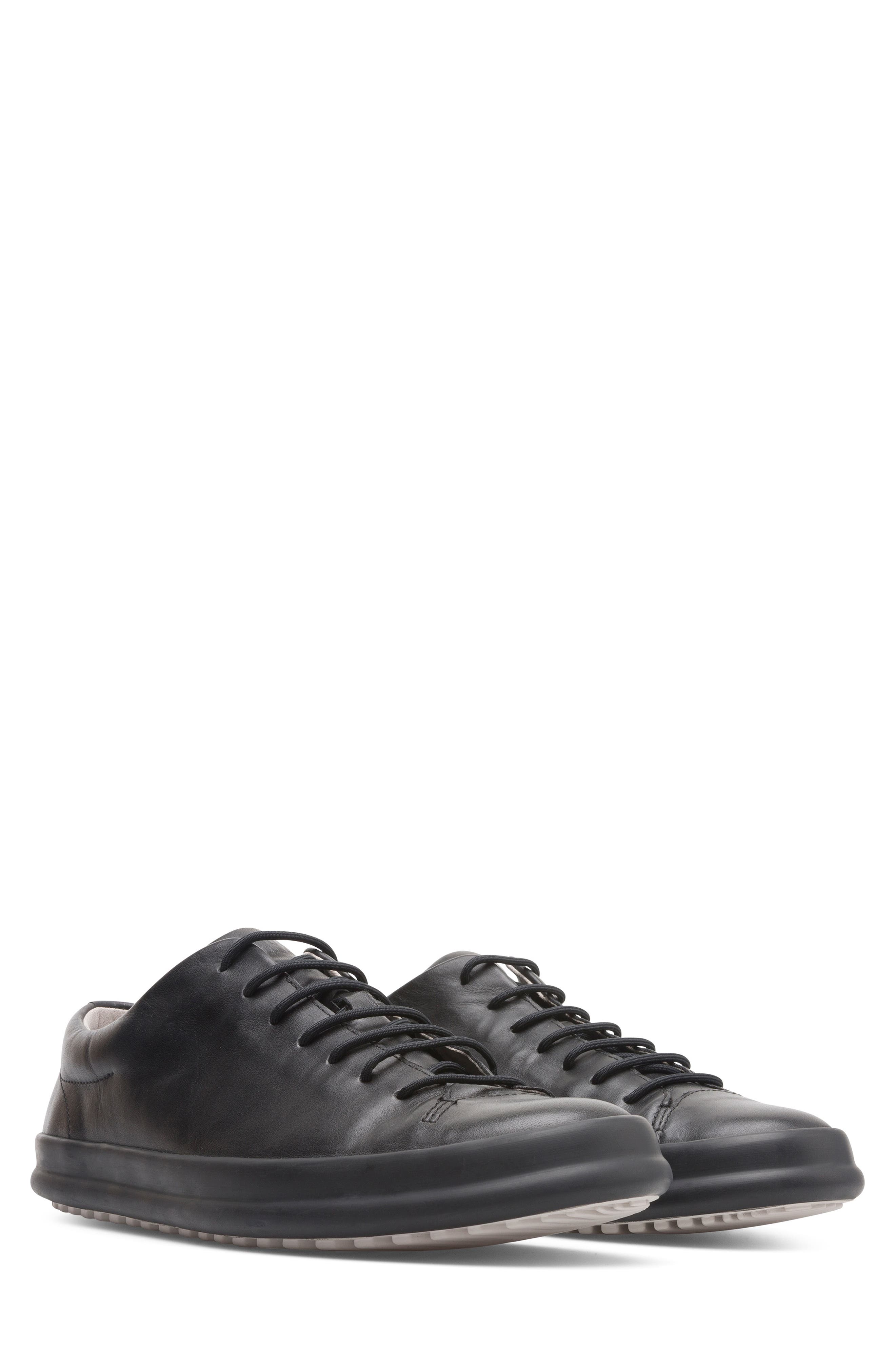 Camper Chasis Leather Sneaker, Main, color, Black