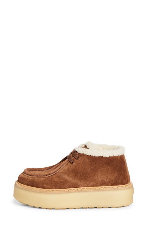 Prada Genuine Shearling Derby Bootie