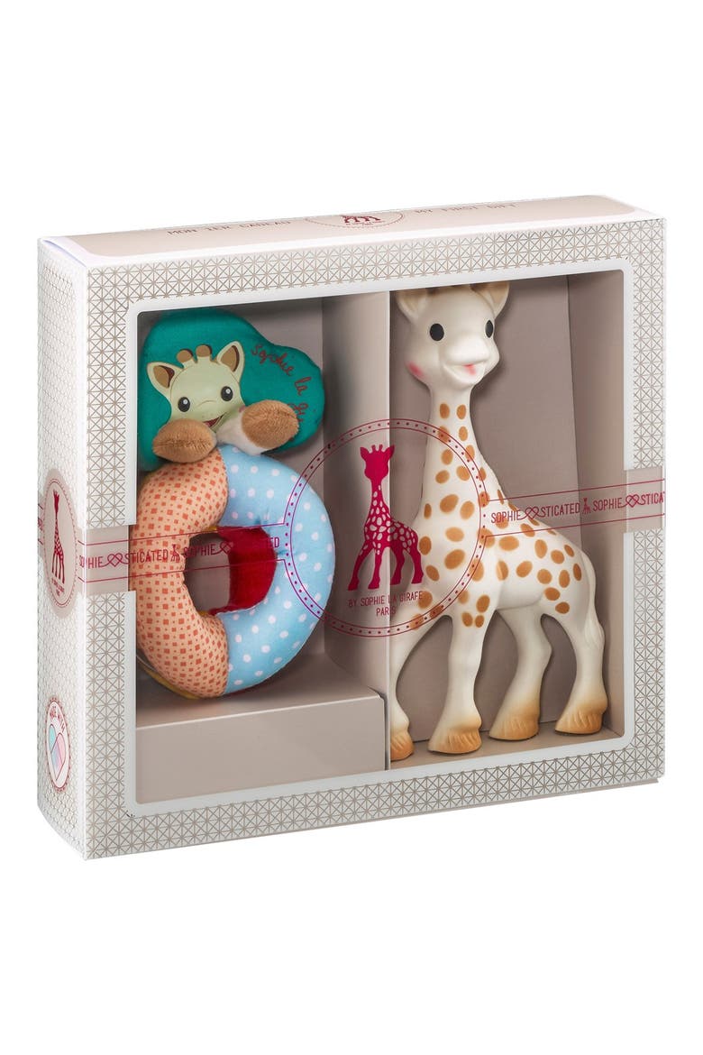 'Sophiesticated' Rattle & Teething Toy, Main, color, CREAM