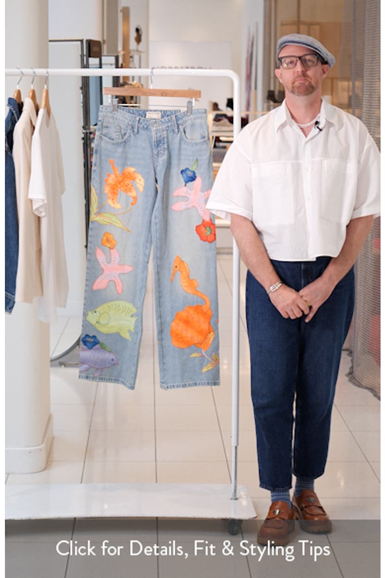 Surfside Patchwork Wide Leg Jeans video