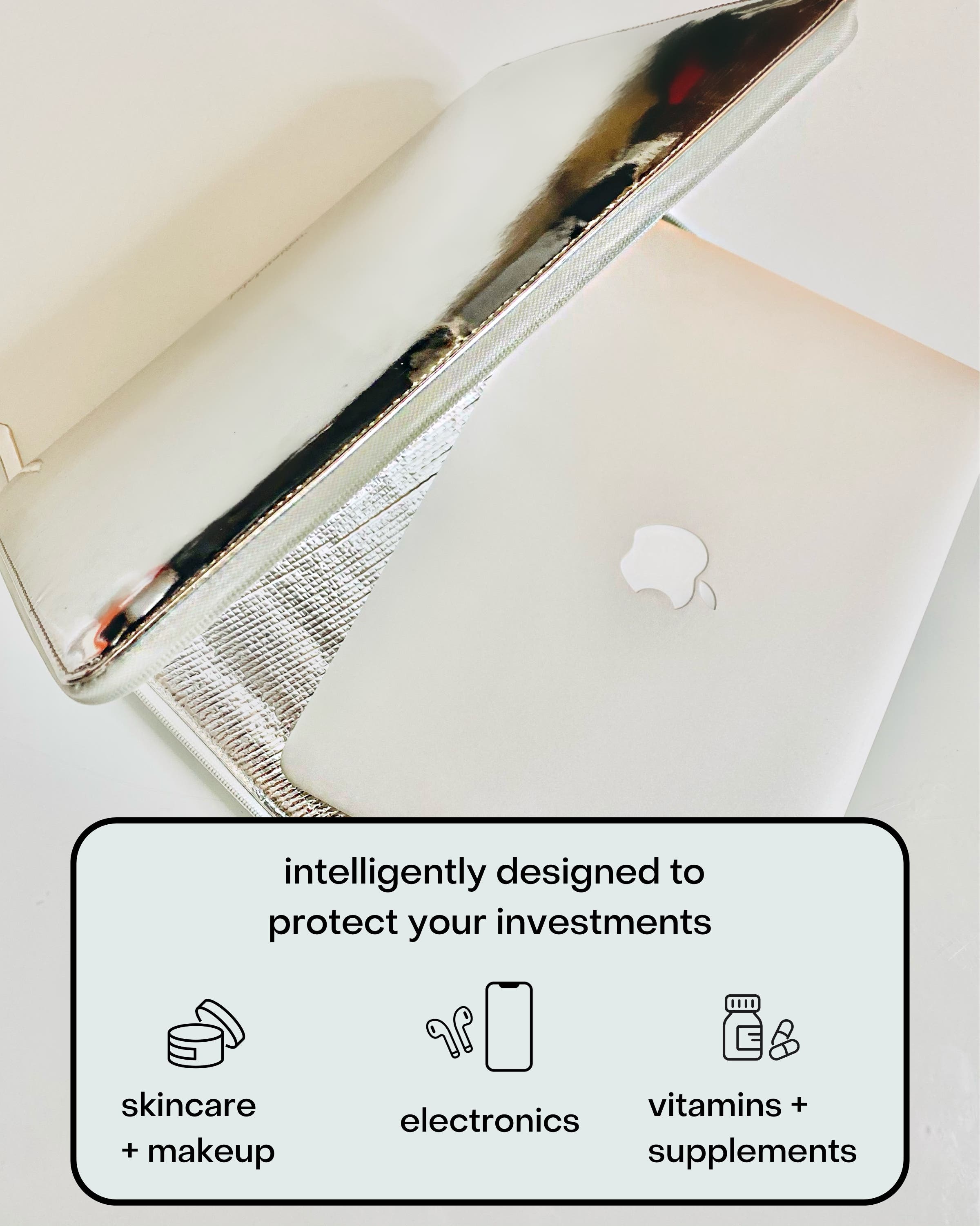 WELLinsulated Performance Laptop Sleeve, Alternate, color, Silver