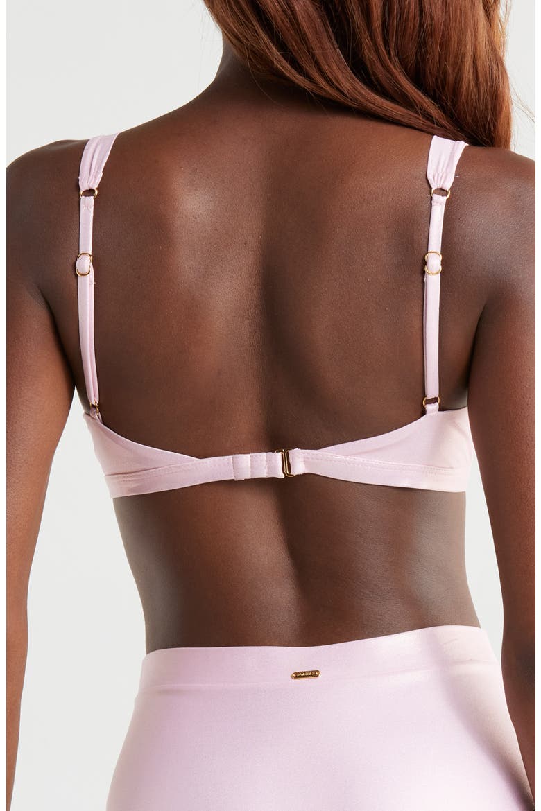 Aleida Triangle Bikini Top, Alternate, color, PINK