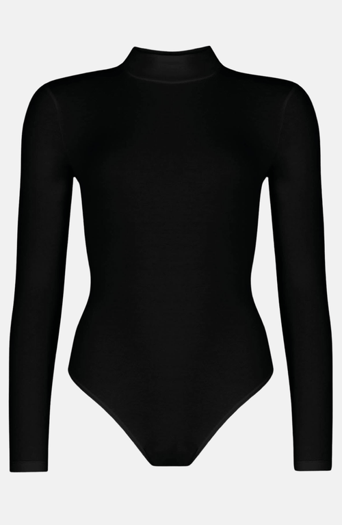 Ow Collection Lexi Turtleneck Bodysuit In Black