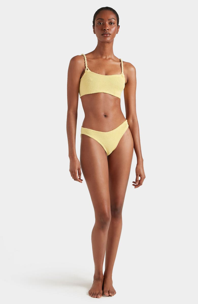 Hunza G Phoebe Two-Piece Bikini Swimsuit, Alternate, color, Butter