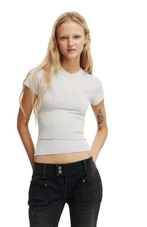 Cotton On All Day V Neck Tee In Gray