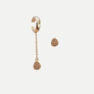 Daniela Millan Jewelry Asymmetrical Ear Cuff Set