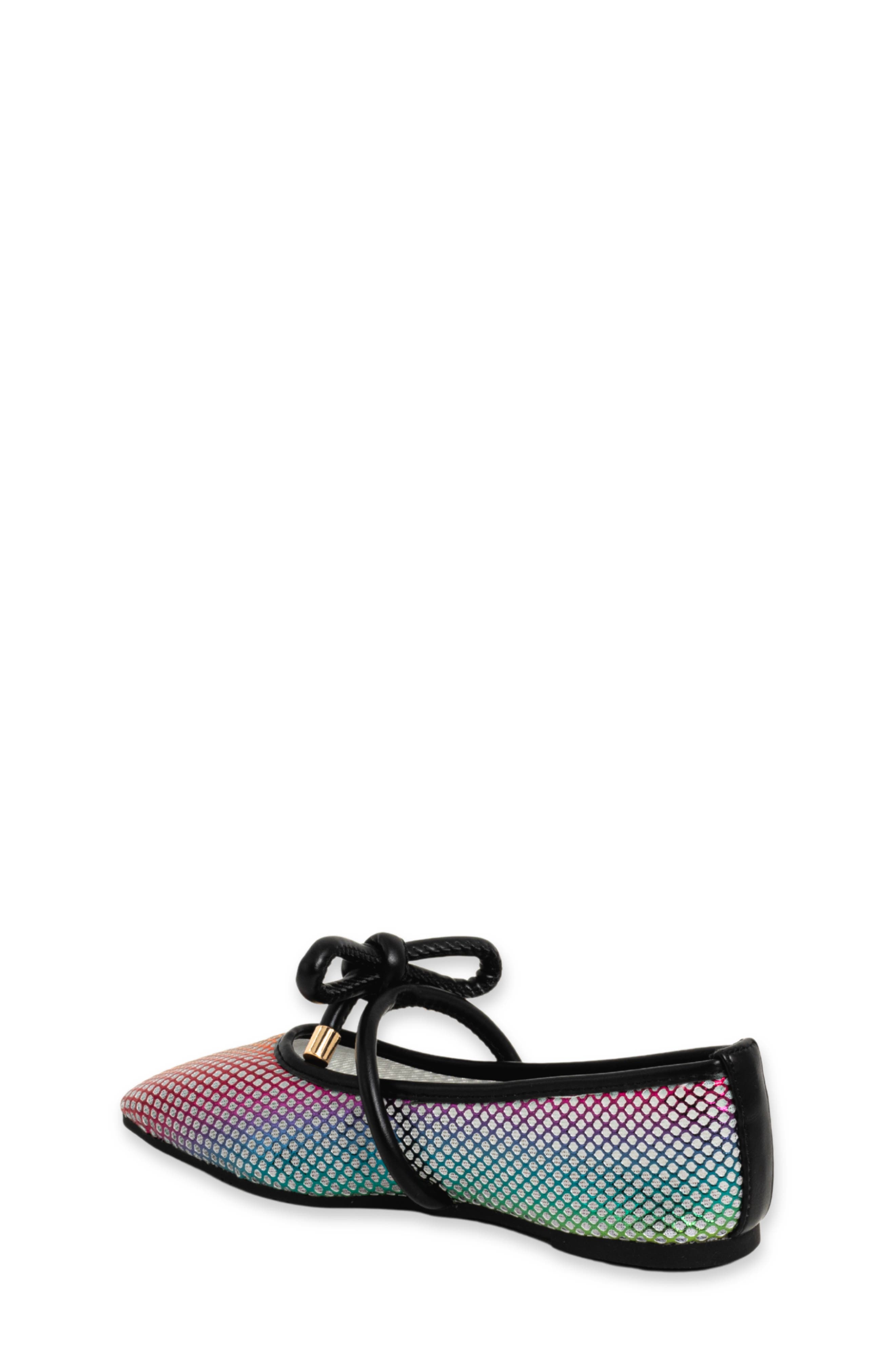 SHUSHOP Kids' Ashley Mini Metallic Ballet Flat, Alternate, color, 