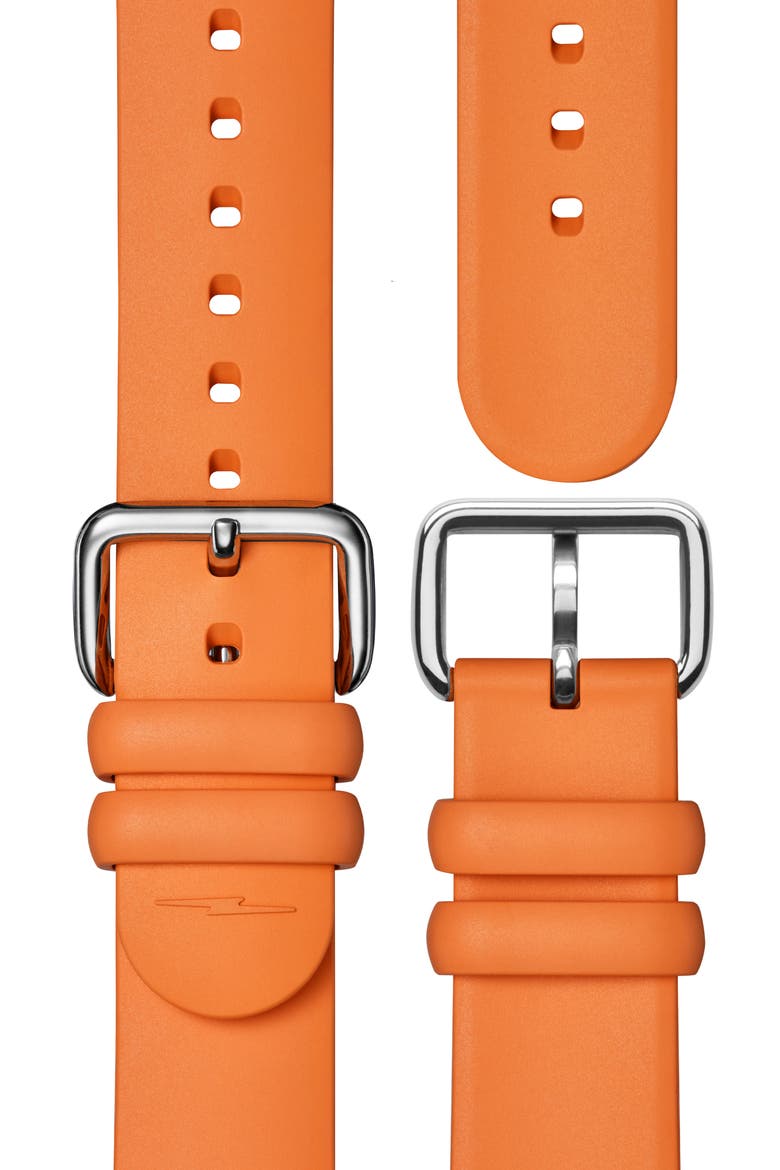 The Detrola Color Theory Rubber Strap Watch, 41mm, Alternate, color, COLOR THEORY A/ORANGE