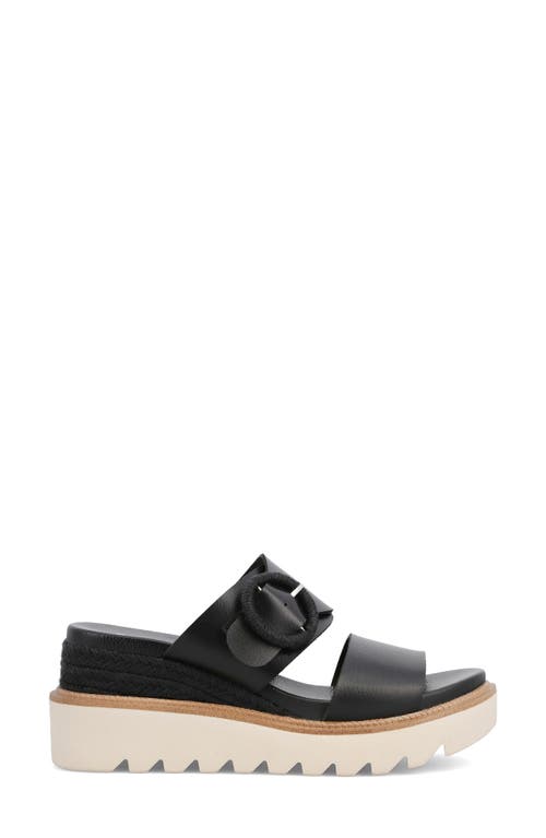 Shop Mia Orla Platform Wedge Sandal In Black