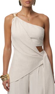 JLUXLABEL Palmera One-Shoulder Top