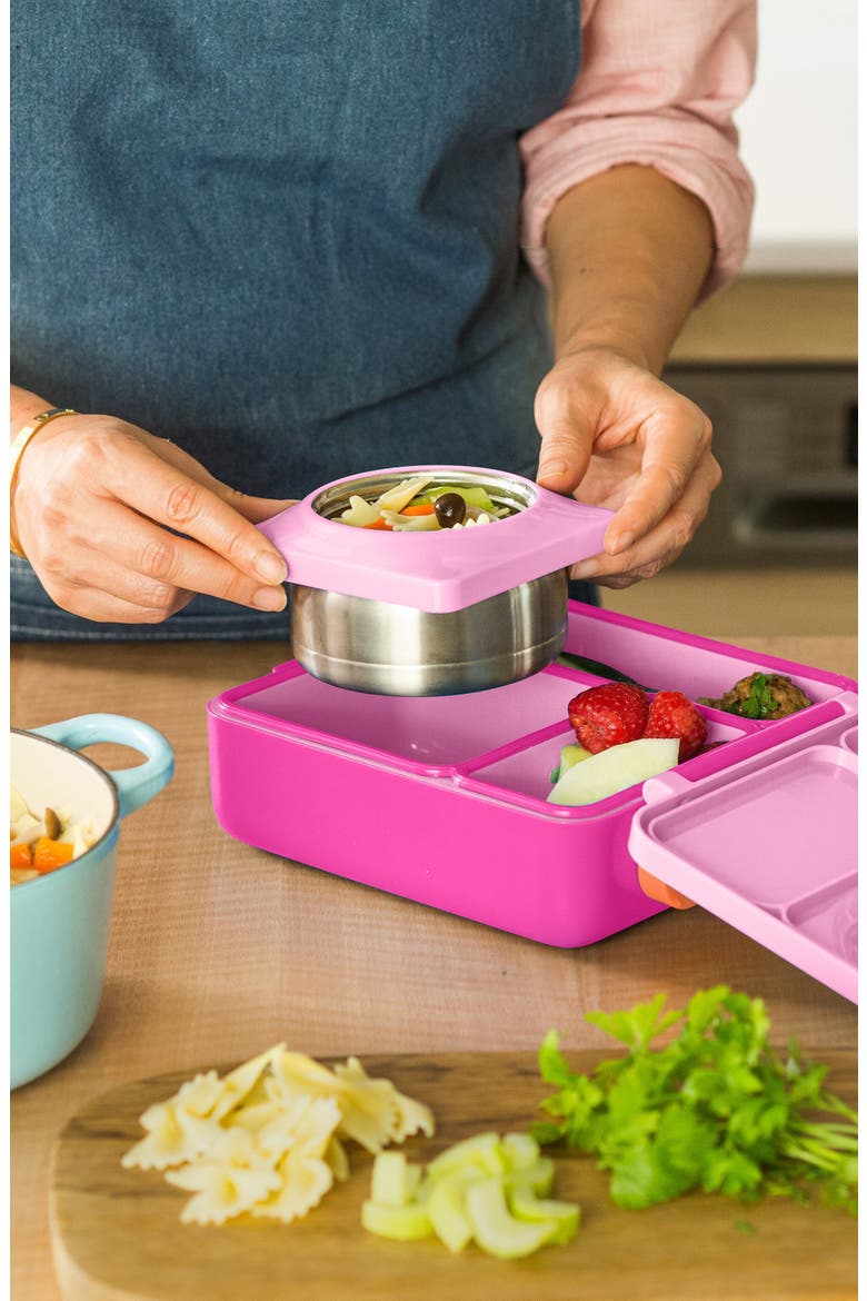 OmieBox Bento Lunch Box for Kids, Alternate, color, Pixie Pink