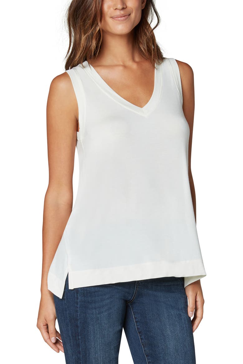 V-Neck Tank, Alternate, color, VANILLA