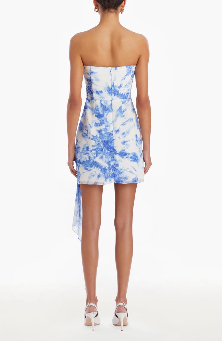 Amanda Uprichard Treasure Strapless Sheath Minidress, Alternate, color, Splash