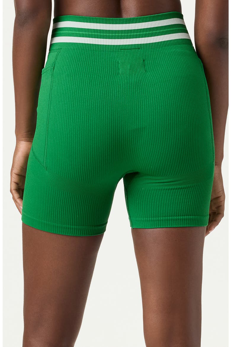 Lucky Ace Seamless High Waist Pocket Bike Shorts, Alternate, color, AMAZON