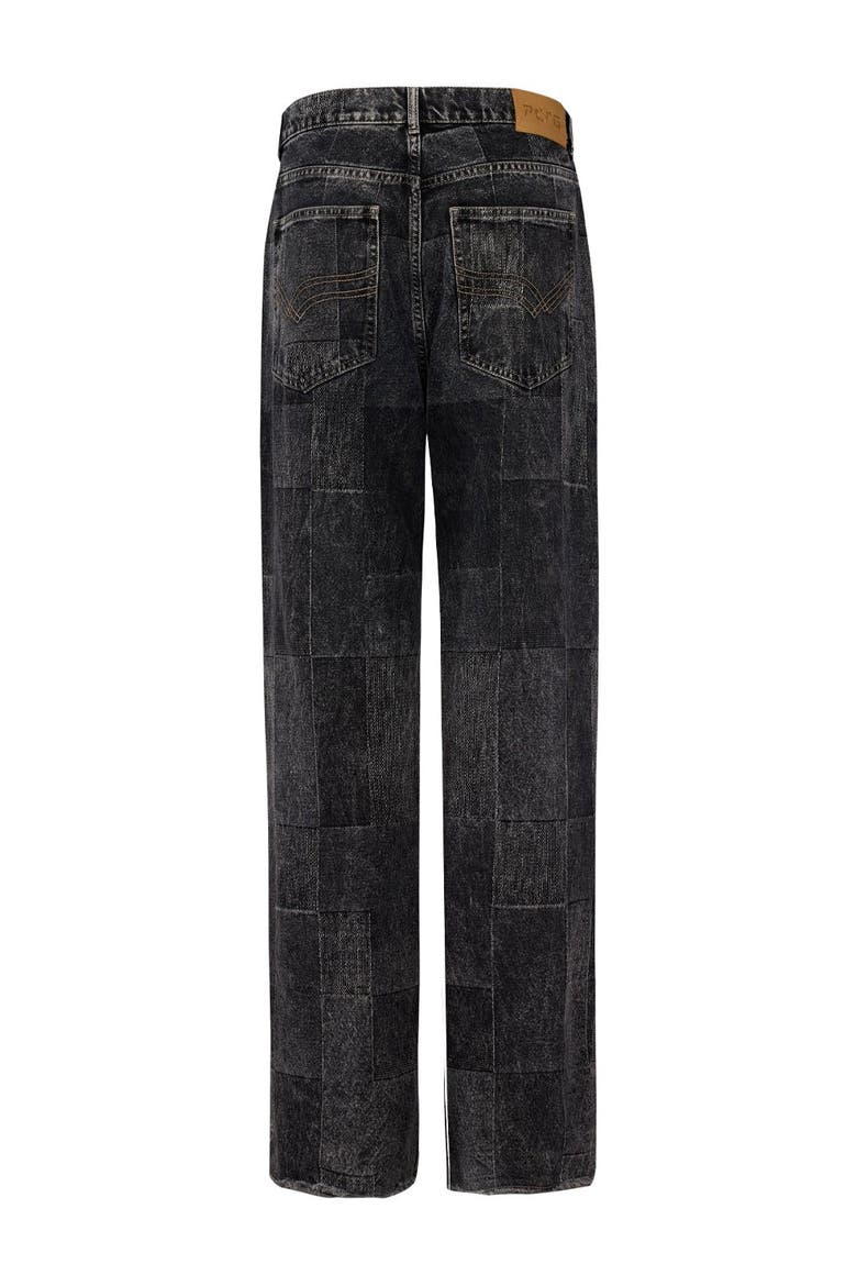 Your *Itch Colorblocked Denim Pant, Alternate, color, BLACK