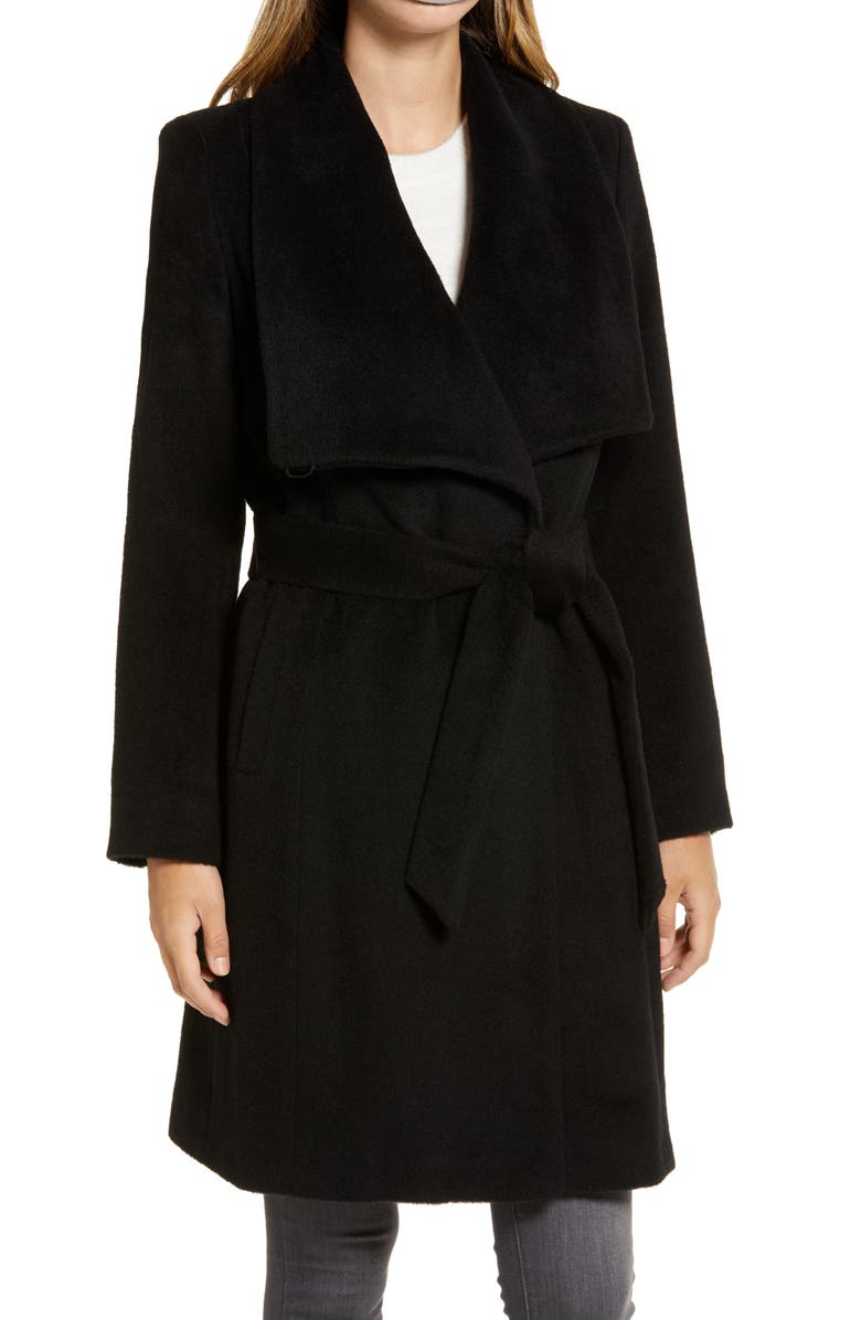 Cole Haan Wool Blend Wrap Coat, Main, color, 